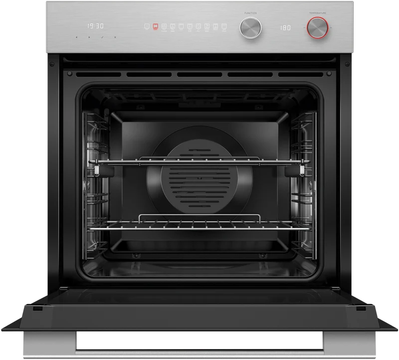 Fisher & Paykel 60cm Series 7, Contemporary Pyrolytic Oven, 9 Function, Brushed Silver Glass