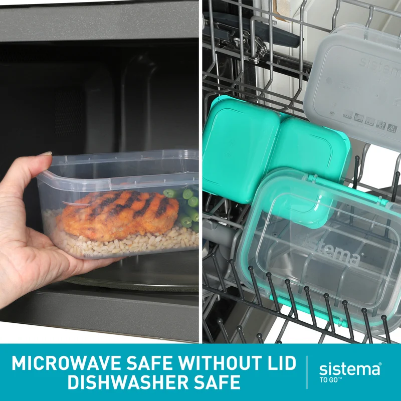 Sistema 4 Pack Stax TO GO Food Storage Containers