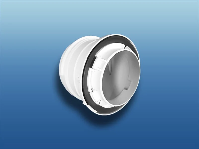 Flansch mit Sicherungsring