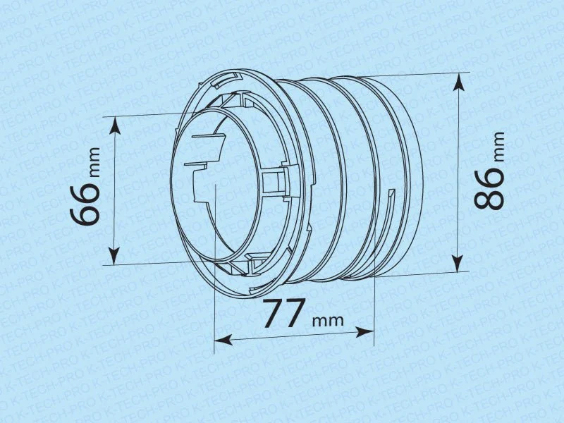 Flansch mit Sicherungsring