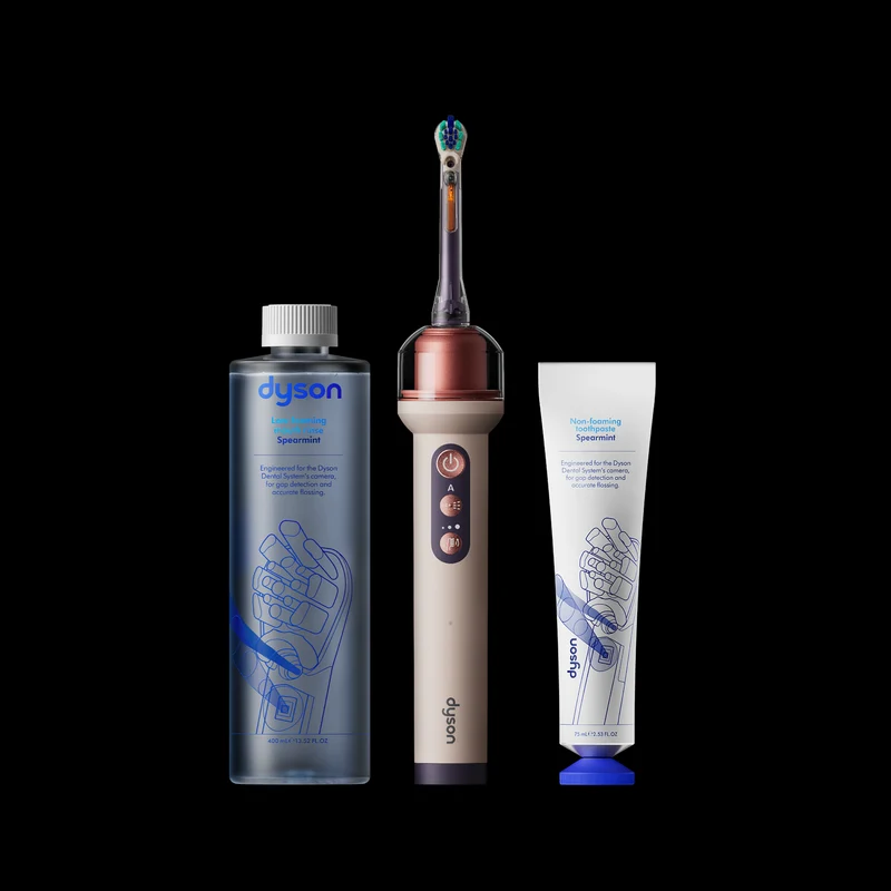 Dyson CameraJet Electric Toothbrush with Flosser and Starter Kit Ceramic Pink