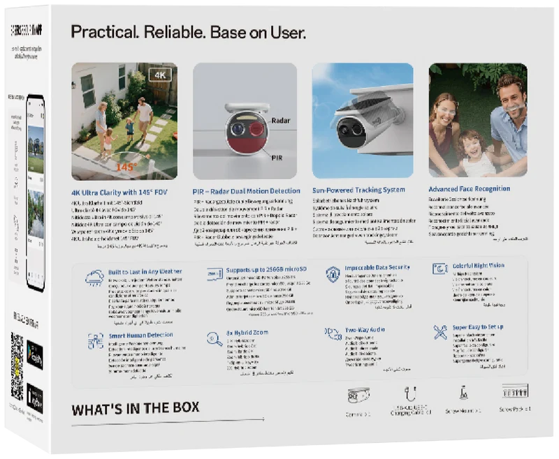Baseus S2 4K Solar-Powered Outdoor Security Camera