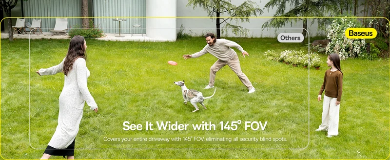 Baseus S1 2K Solar-Powered Spotlight Security Camera