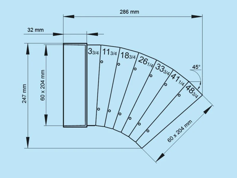 Multibogen horizontal