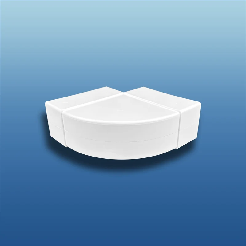 90° Bogen horizontal