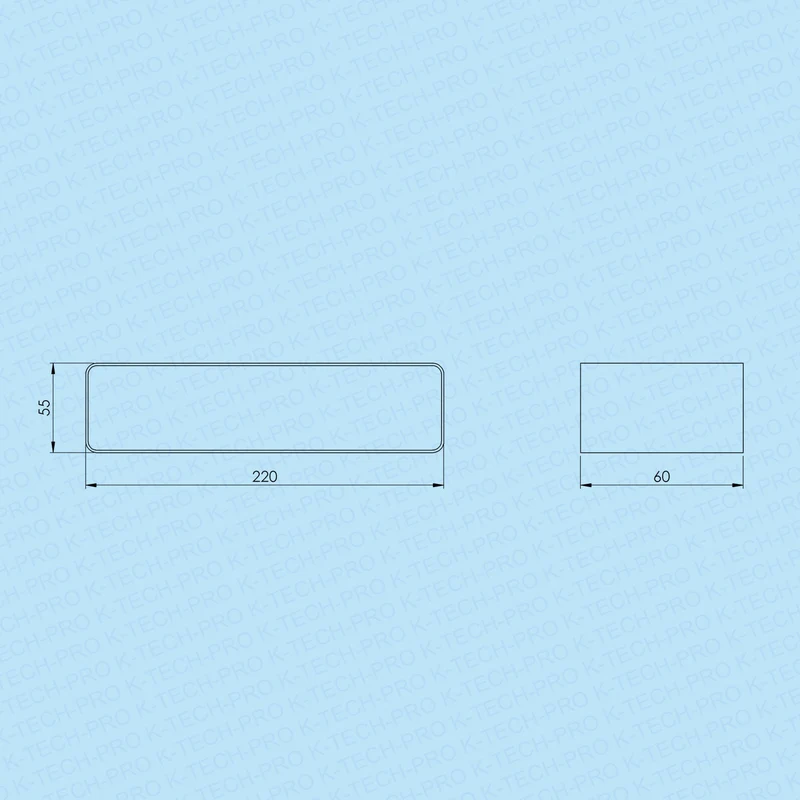 Formteilverbinder flach