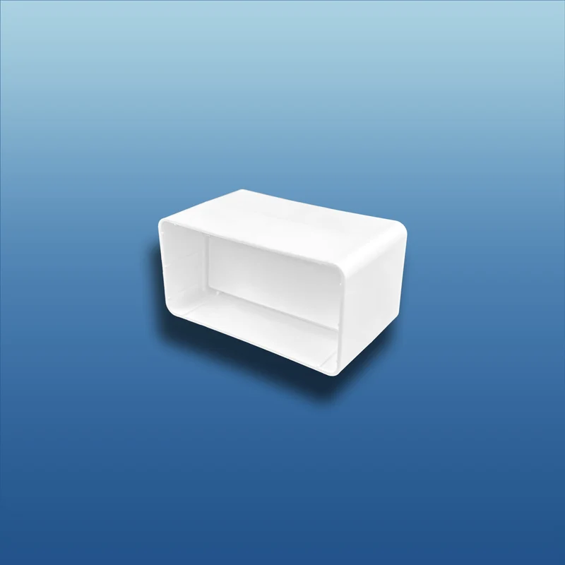 Flachkanalverbinder mit Rückstauklappe