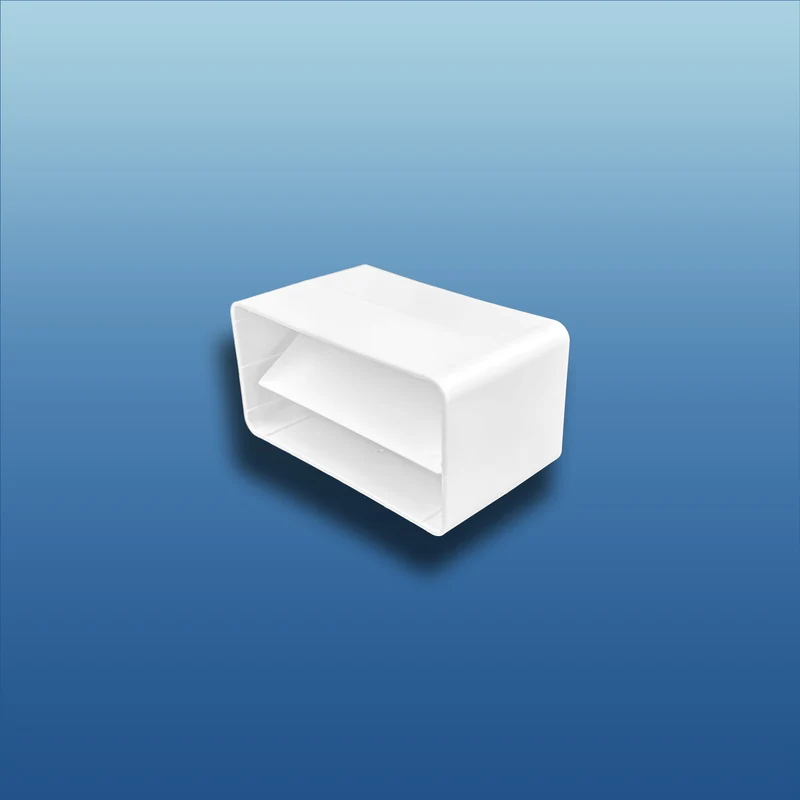 Flachkanalverbinder mit Rückstauklappe