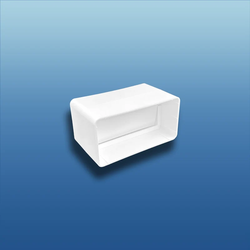 Flachkanalverbinder mit Rückstauklappe
