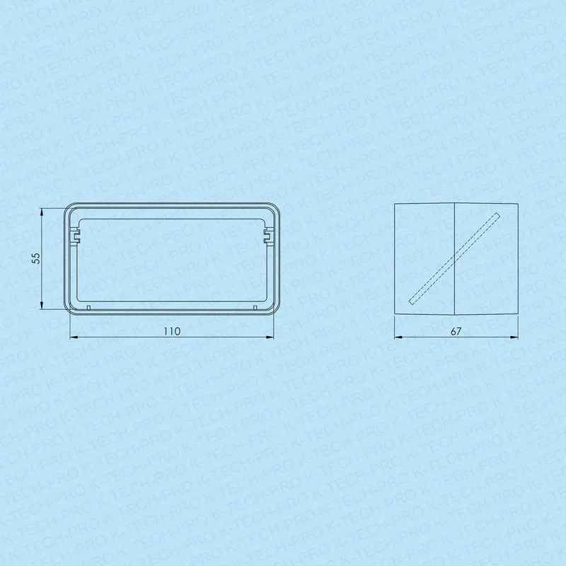Flachkanalverbinder mit Rückstauklappe