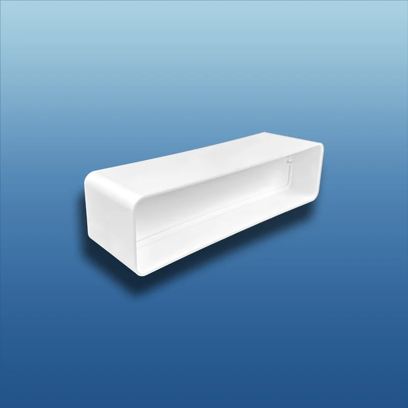 Flachkanalverbinder mit Rückstauklappe