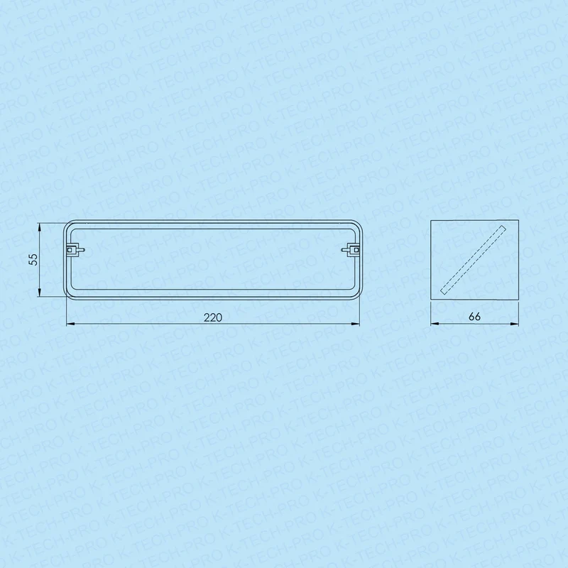 Flachkanalverbinder mit Rückstauklappe