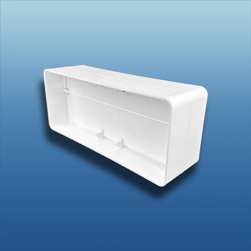 Flachkanalverbinder mit Rückstauklappe