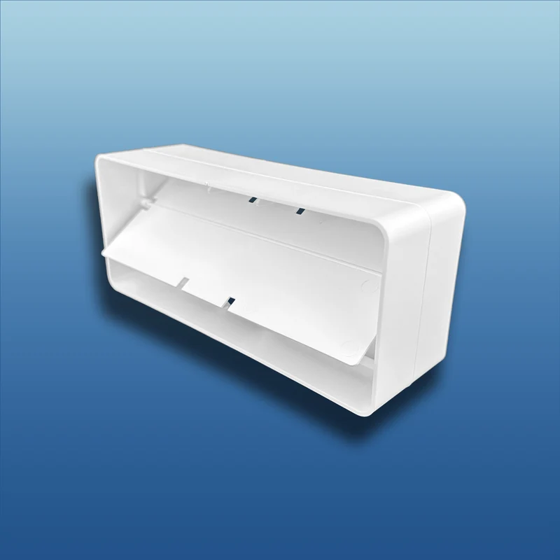 Flachkanalverbinder mit Rückstauklappe