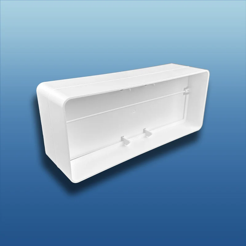 Flachkanalverbinder mit Rückstauklappe