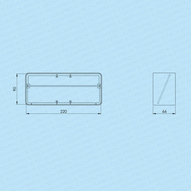 Flachkanalverbinder mit Rückstauklappe