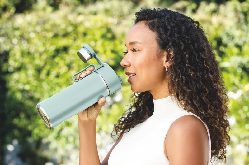 Ninja Thirsti 700ml Travel Bottle Seafoam Blue