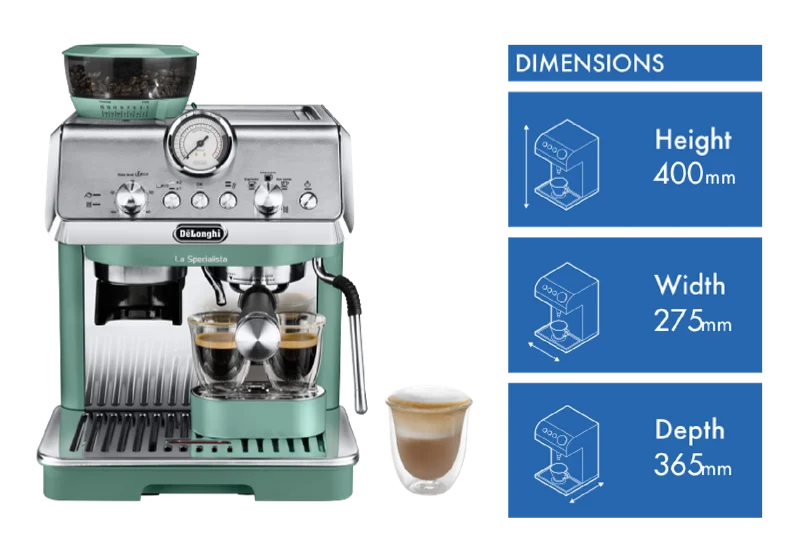 DeLonghi La Specialista Arte Manual Coffee Machine Green
