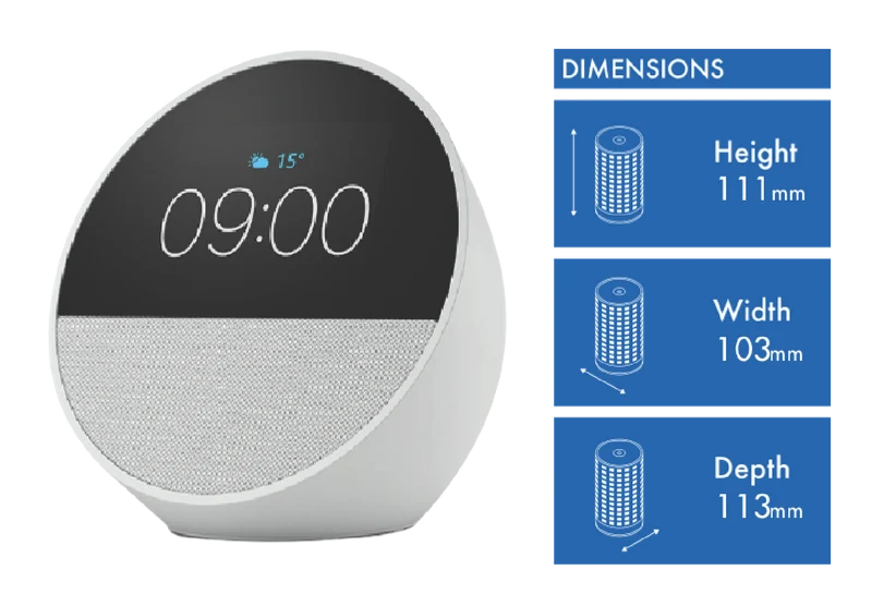 Amazon Echo Spot (Glacier White)