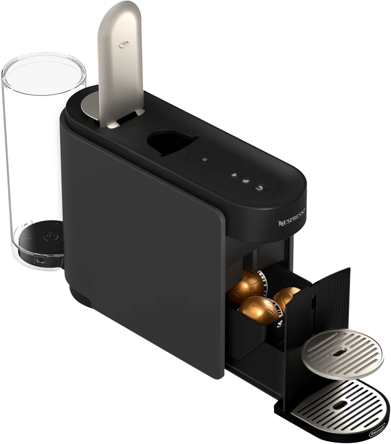 Nespresso Vertuo Up Capsule Coffee Machine Bundle Titanium