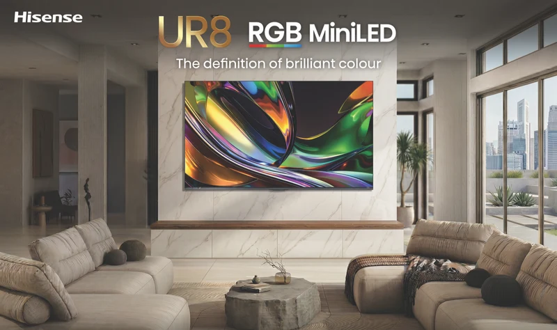 Hisense 55'' UR8SAU 4K RGB MiniLED 180Hz Smart AI TV 2026