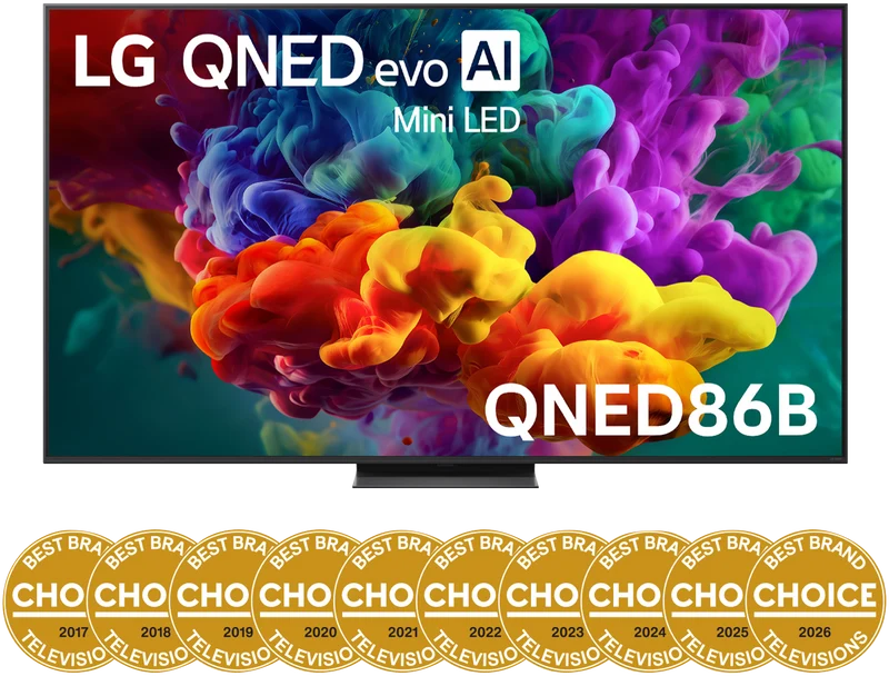 LG 75" QNED86B EVO AI Mini LED 4K Smart TV 2026