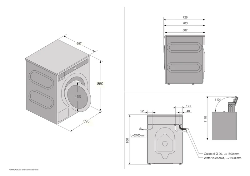 ASKO 11kg Style Front Load Washer