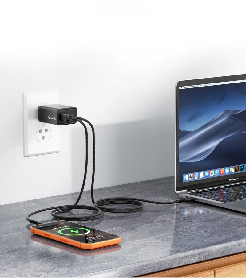 Bonelk 65W PD USB-C+ USB-A Worldwide Travel Charger