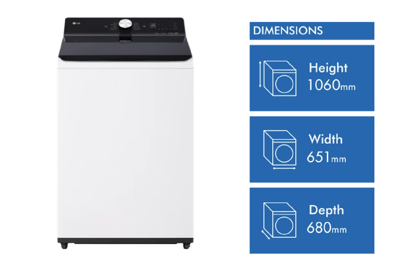 LG 12kg AI Top Load Washer