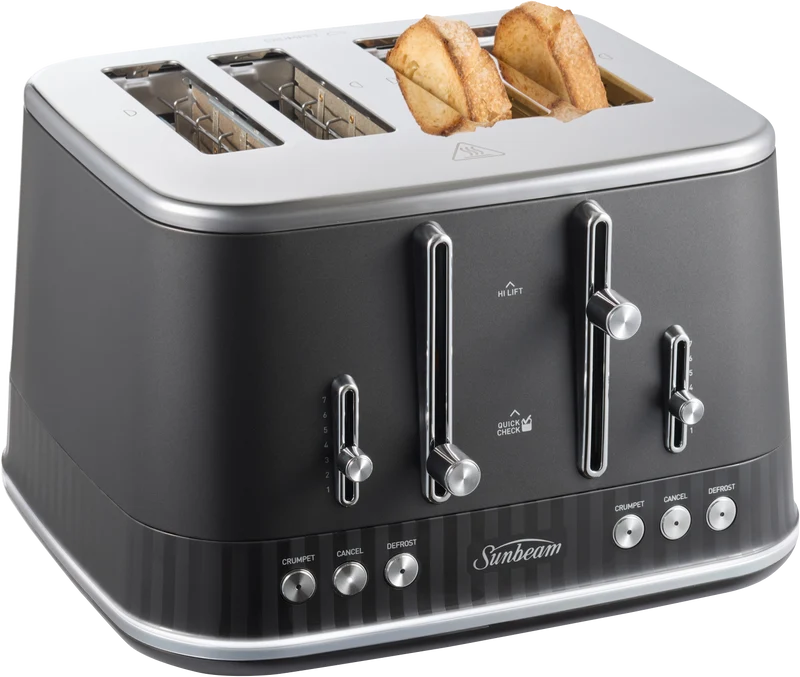 Sunbeam French Riviera 4 Slice Toaster Graphite