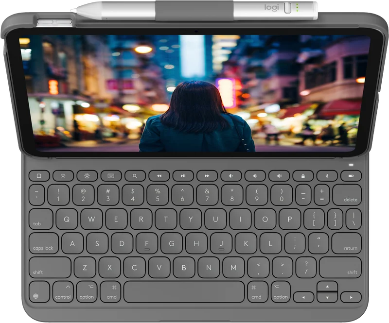 Logitech Slim Folio for iPad (10th Gen & A16) Grey
