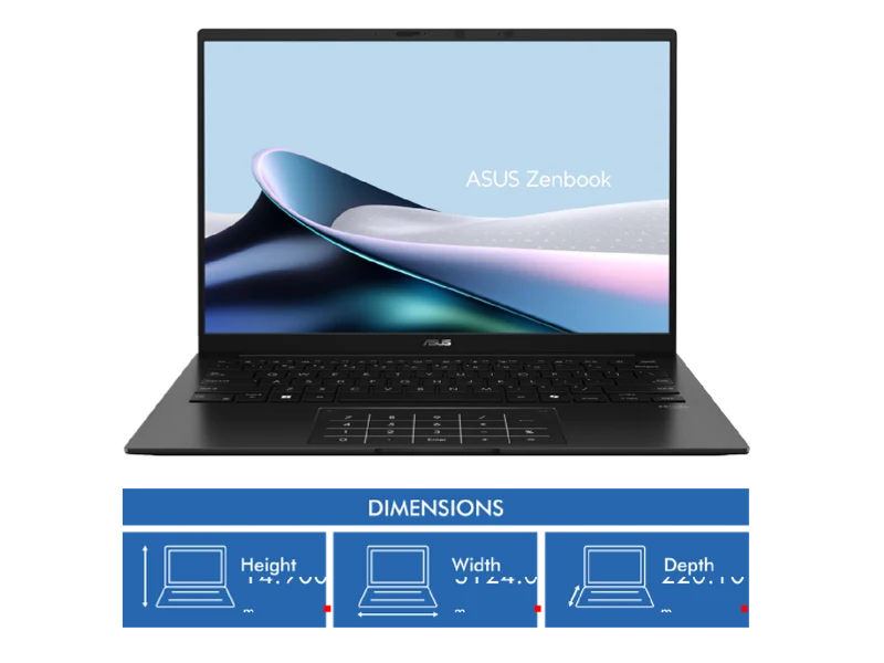 Asus Zenbook 14 14" Copilot+ Ryzen AI 5 16GB 1TB Laptop