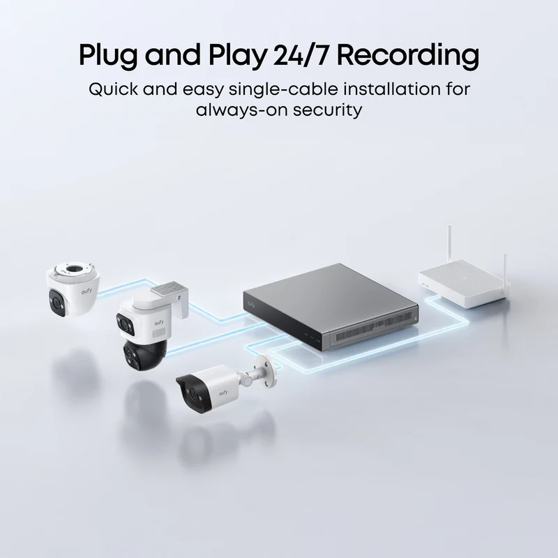 eufy S4 NVR POE PTZ Add-on Camera