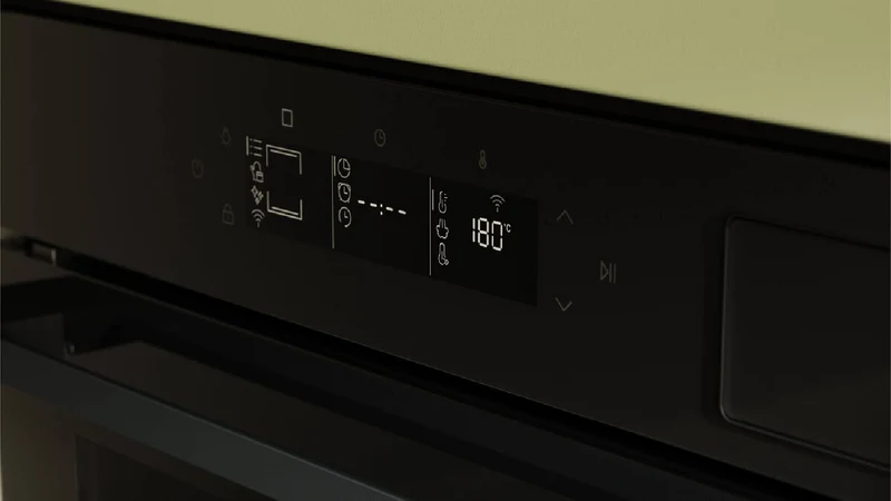 Haier 600 Series 60cm Pyrolytic Oven, 16 Function, Air Fry, Steam Assist, Black