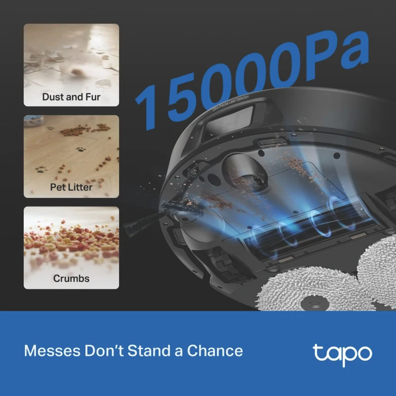 TP-LINK Tapo RV50 Pro Omni Robot Vacuum and Mop with All-In-One Dock