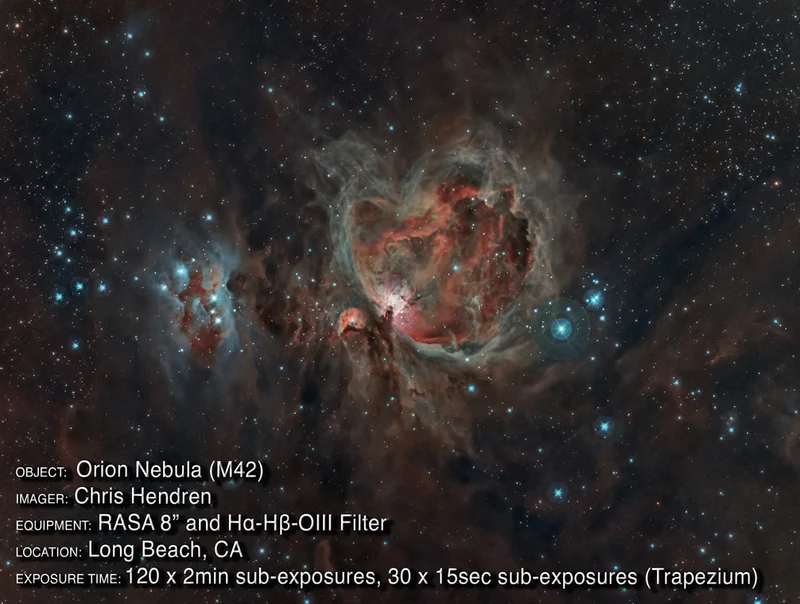 Celestron Narrowband Hα-Hβ-OIII Imaging Filter, RASA 8