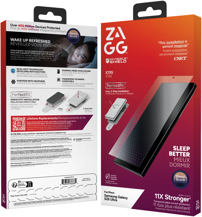 InvisibleShield Samsung Galaxy S26 Ultra Glass XTR5 Screen Protector