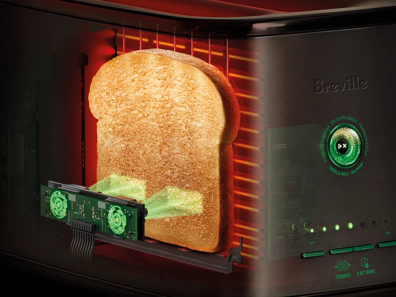 Breville The Eye Q 850 Auto 2 Slice Sea Salt Toaster
