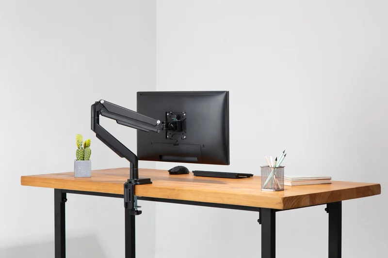 Ergovida Black Gas Spring Single Monitor Arm