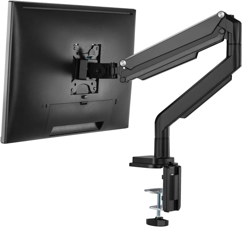 Ergovida Black Gas Spring Single Monitor Arm