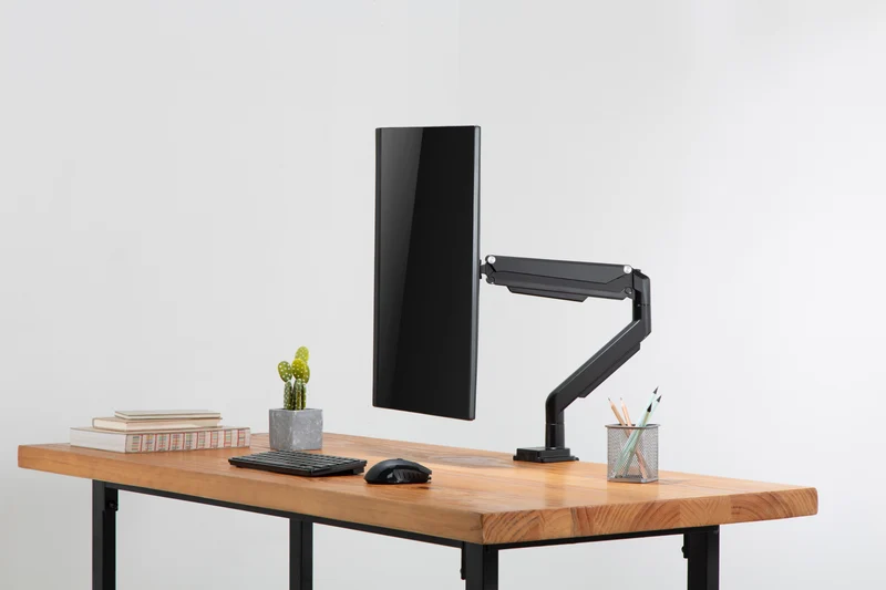Ergovida Black Gas Spring Single Monitor Arm