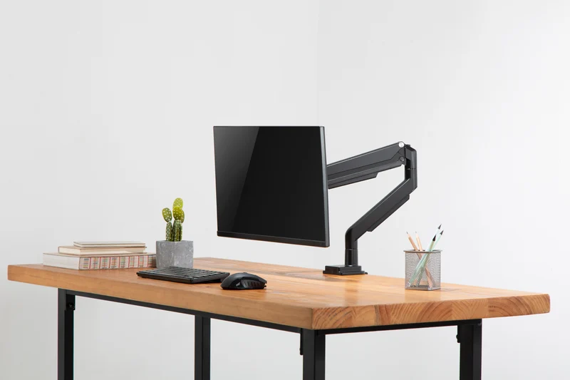 Ergovida Black Gas Spring Single Monitor Arm