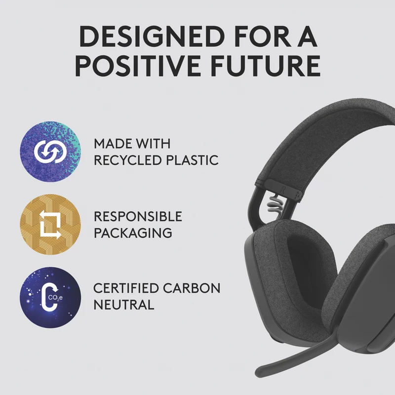 Logitech Zone Vibe 100 Headphones (Graphite)