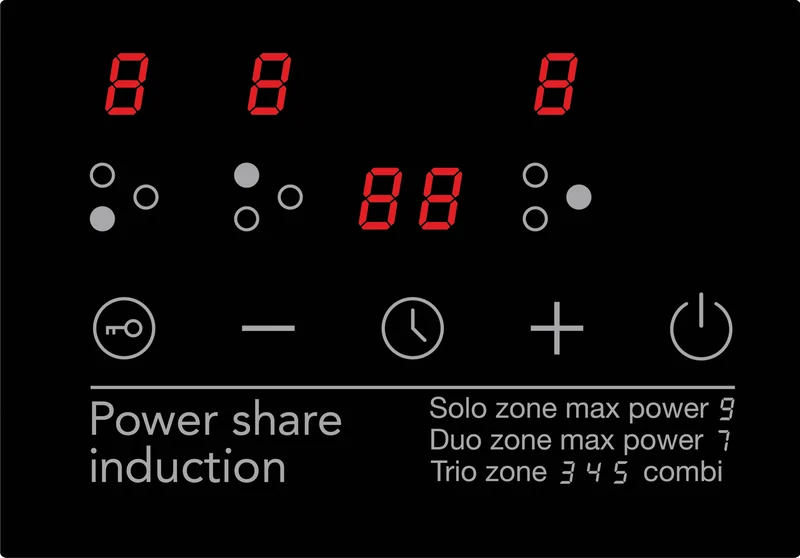 Glemgas 60cm Power Share Induction Cooktop