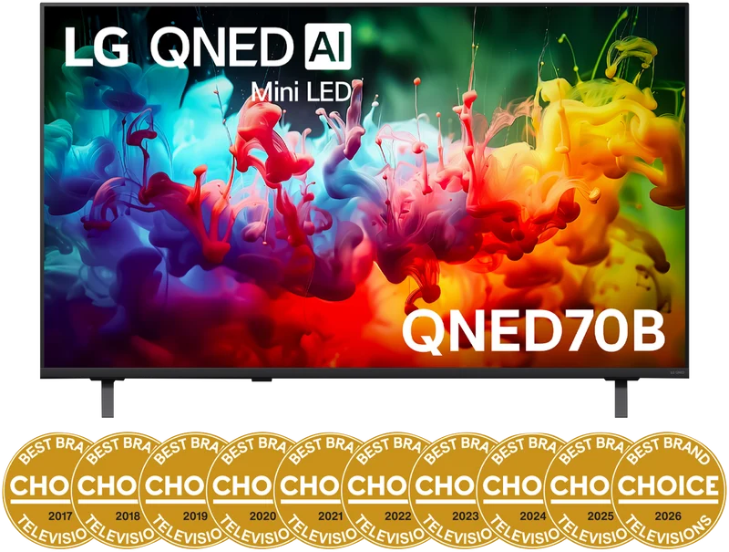 LG 50" QNED70B AI Mini LED 4K Smart TV 2026
