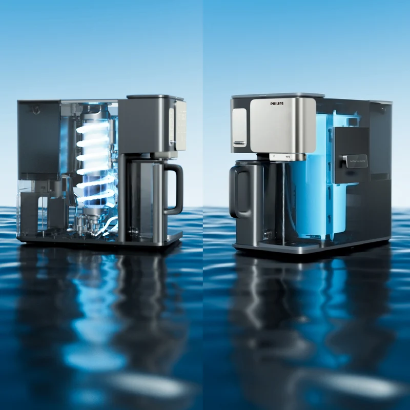 Philips Reverse Osmosis Purification Pure Hot Water Station Shaved Ice to Boiling