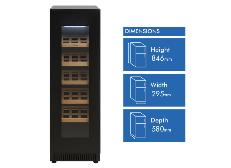 Omega 18 Bottle Single Zone Wine Cabinet