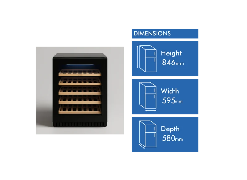 Omega 52 Bottle Single Zone Wine Cabinet