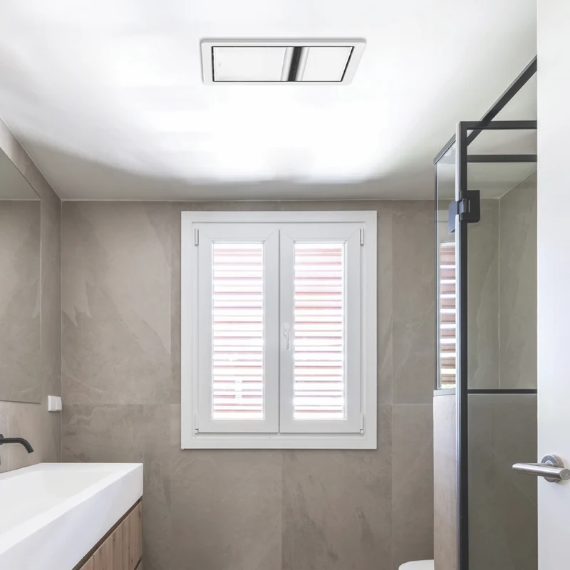 IXL Tastic Luminate Essential Single 3 in 1 Bathroom Heater, Exhaust Fan & Light - White