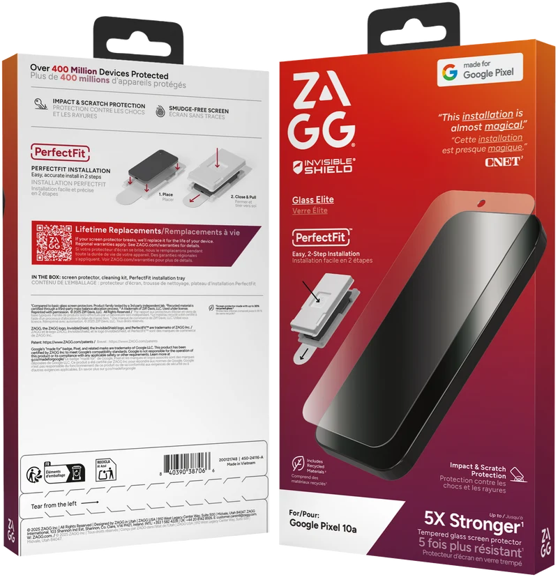 InvisibleShield Google Pixel 10a Glass Elite Screen Protector